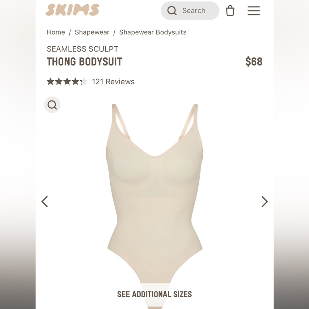 SKIMS Seamless Sculpt thong bodysuit